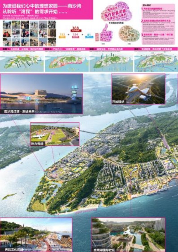 山海之间绘新章!南沙湾城市设计国际竞赛 专业组6大设计方案首发,邀你选出心中理想蓝图!
