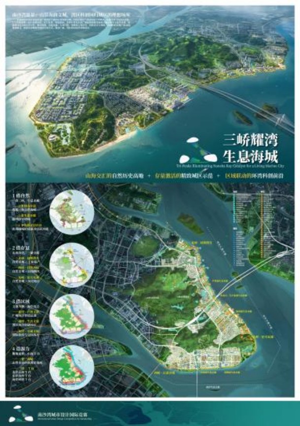 山海之间绘新章!南沙湾城市设计国际竞赛 专业组6大设计方案首发,邀你选出心中理想蓝图!